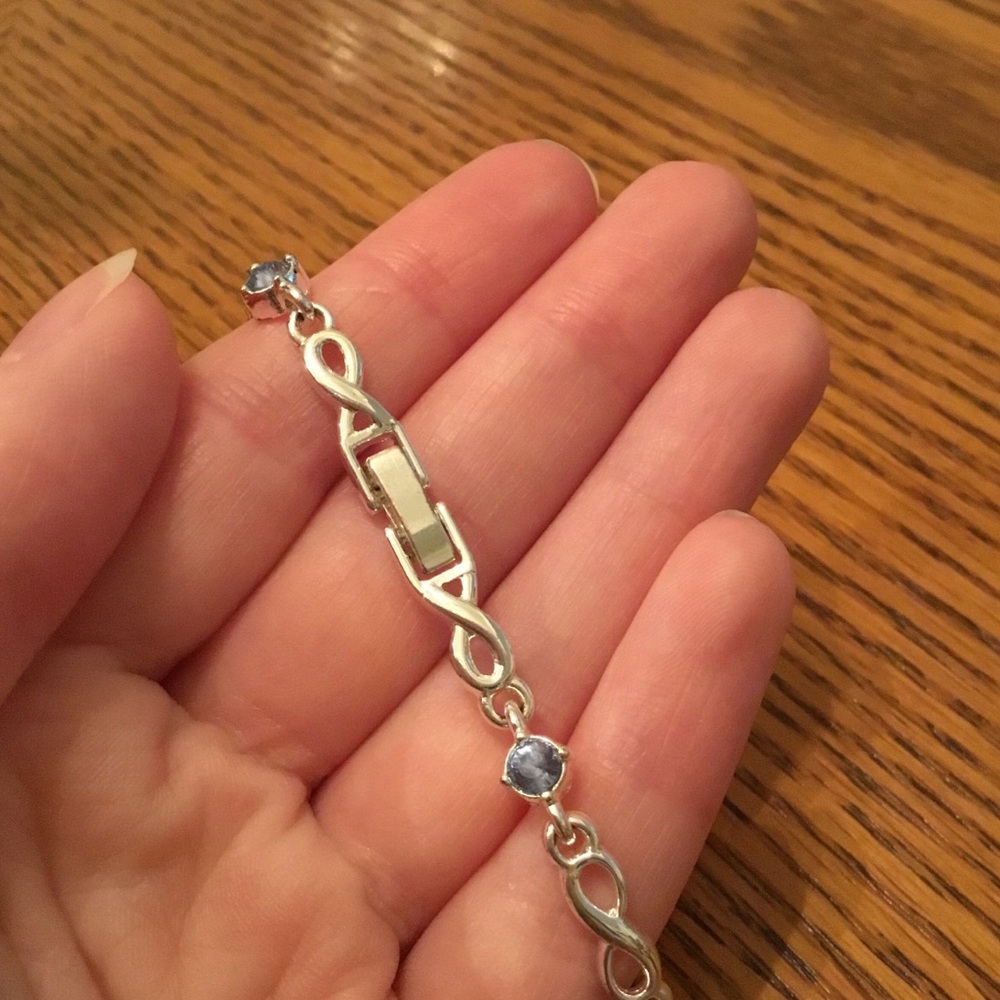 “Infinity” Blue And Silver Bracelet - image 3